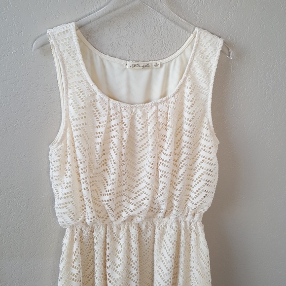 Liberty Love Cream Crochet Lace Dress Sz 3X - Picture 2 of 8